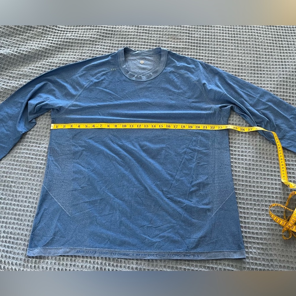Lululemon long sleeve shirt XXL in blue